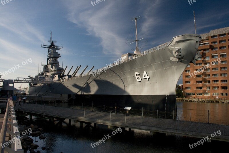 Battleship Victory Monument Artillery Guns