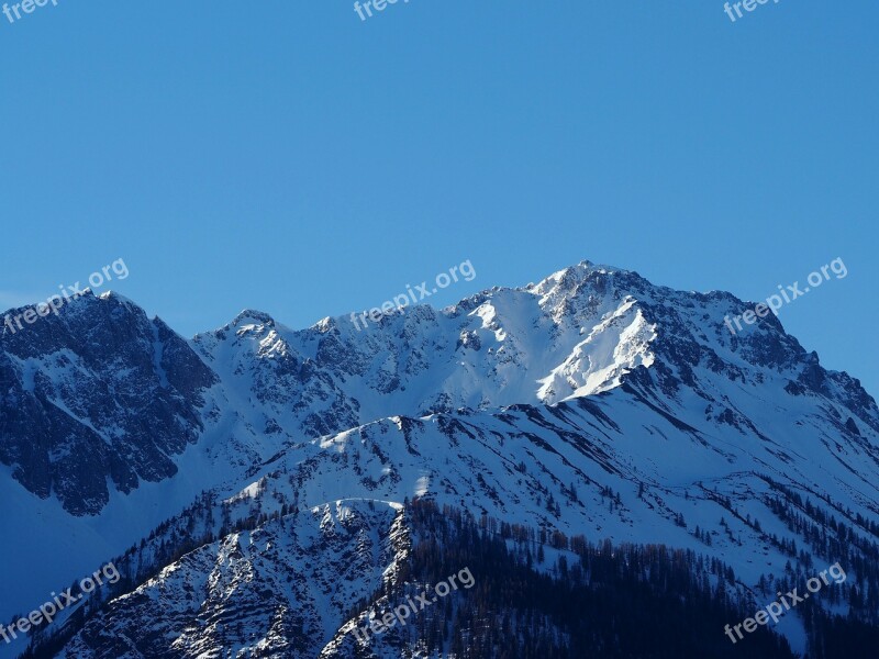 Mountains Winter Snow Wintry Landscape