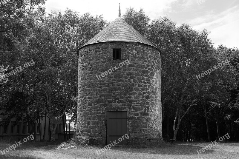 Mill Tower History Wheel Old