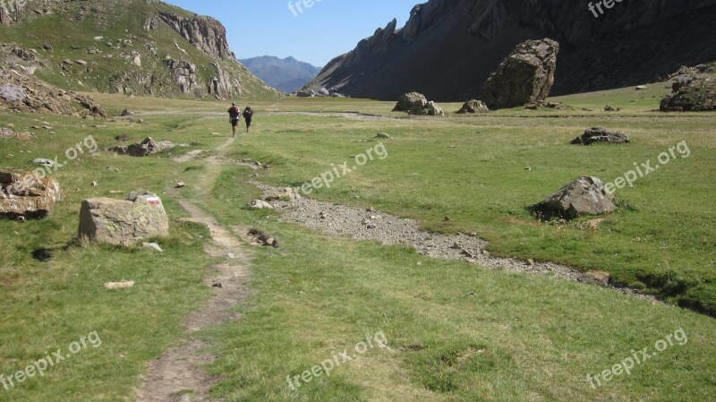 Mountain Aragonese Pyrenees Peaceful Landscape Nature