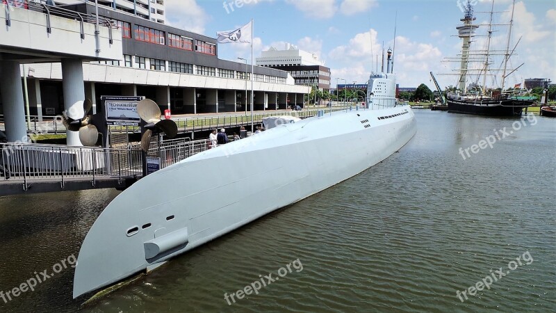 Submarine World War Ii Bremen Germany Marina Exhibition