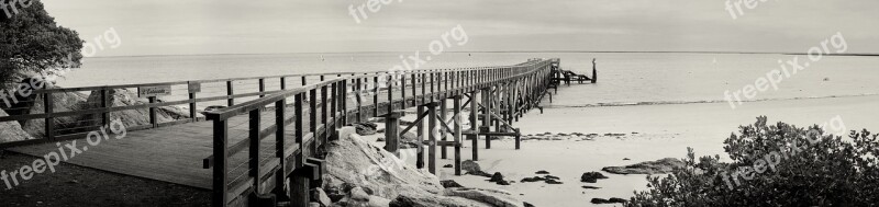 Ocean Beach Pontoon Noirmoutier Free Photos