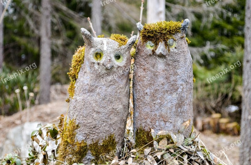 Stone Owl Owls Statues Statue Park Ite Art