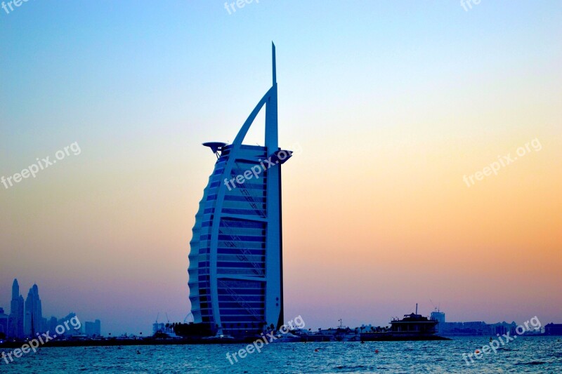 Dubai Burj Al Arab Uae Travel Landmark