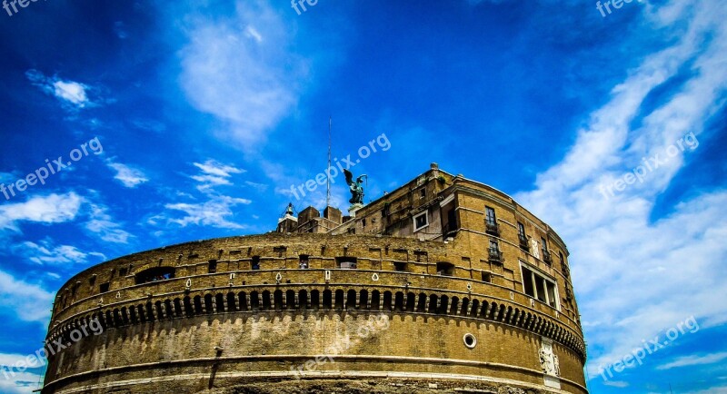 Rome Fort Sant Angelo Italy Architecture Europe