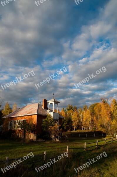 Fall Sky Clouds Autumn Landscape