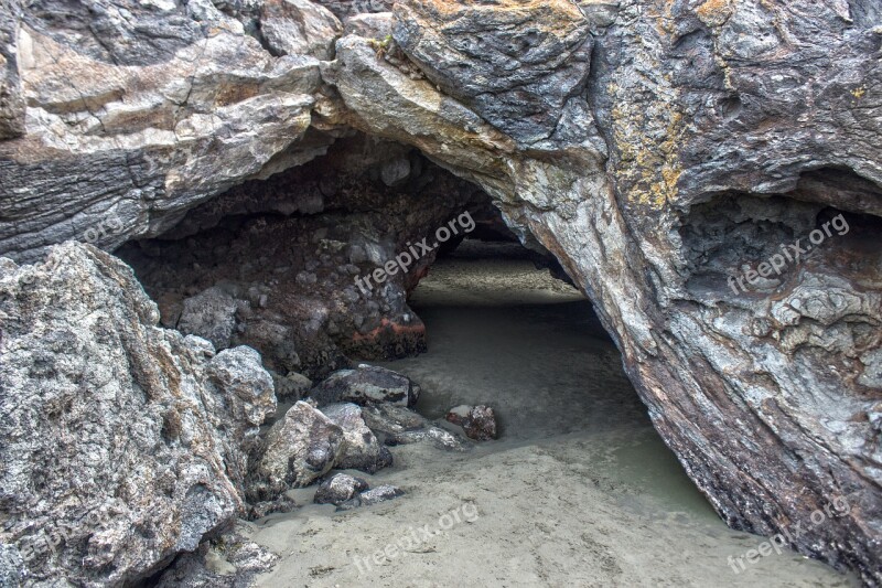 Grotto Sand Beach Cave Rest