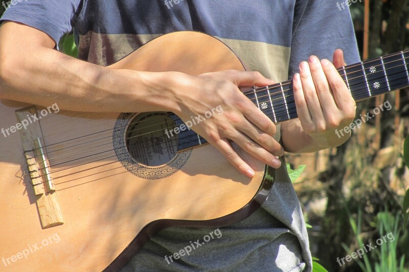 Guitar Hands Instrument Musician Guitarist