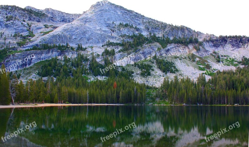 Yosemite Parc Mountain Sea Free Photos