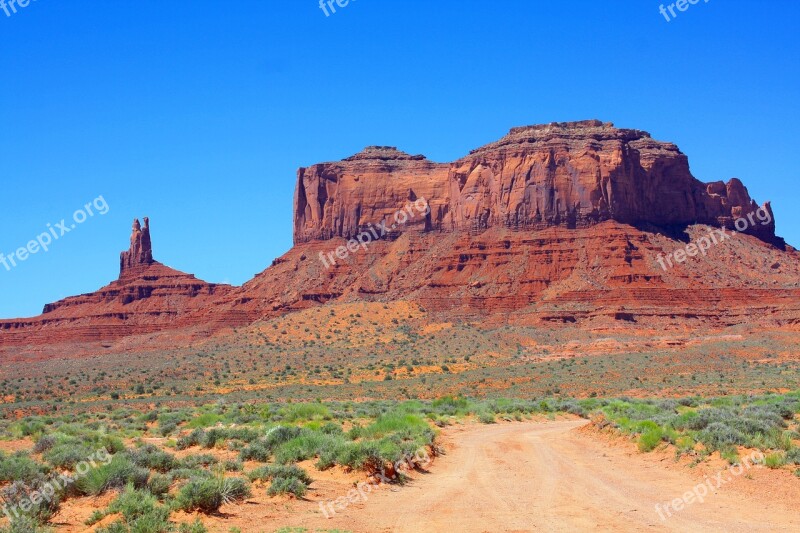 Monument Valley Road Desert Arizona Free Photos