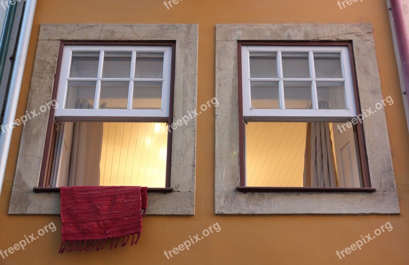 Portugal Coimbra Windows Streetscene Architecture