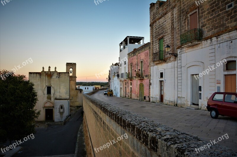 Italy Pouilles Specchia Sunset Free Photos