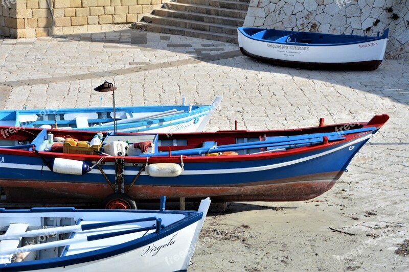 Italy Pouilles Otranto Boats Free Photos