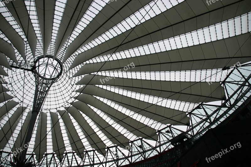 Sony Center Potsdam Place Architecture Berlin Modern