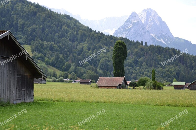 Allgäu Garmisch Alpine Mountain Landscape