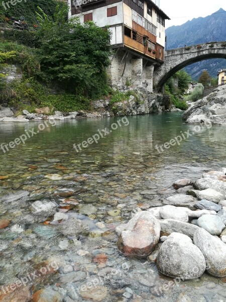 River Water Mountain Sassi Waterfalls