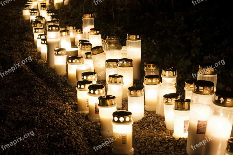 All Saints ' Day Memorial Candles Grief Free Photos