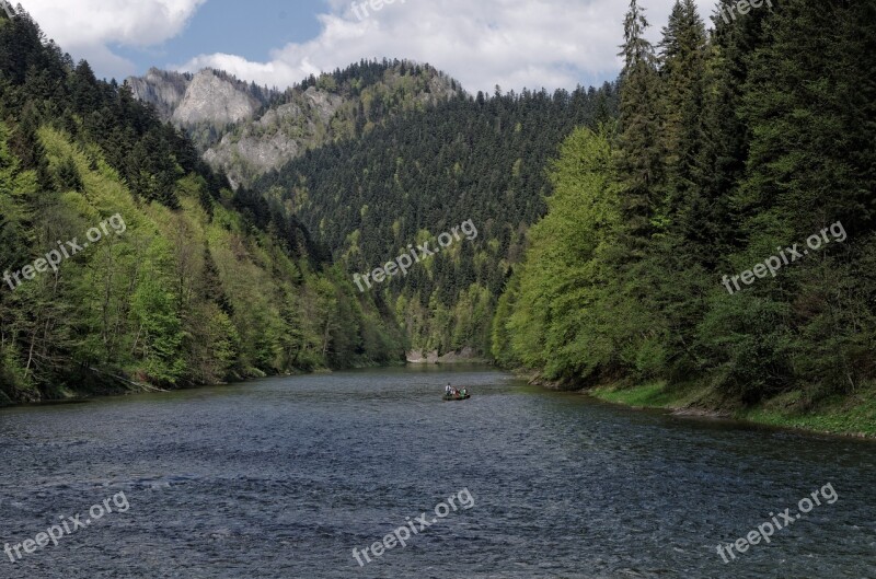 River Pieniny Tourism Water Mountains