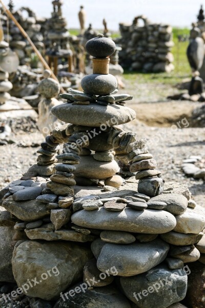 Stack Stones Pebbles Balance Stones Art