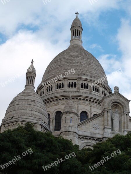 Sacré-coeur Monument Montmartre Free Photos