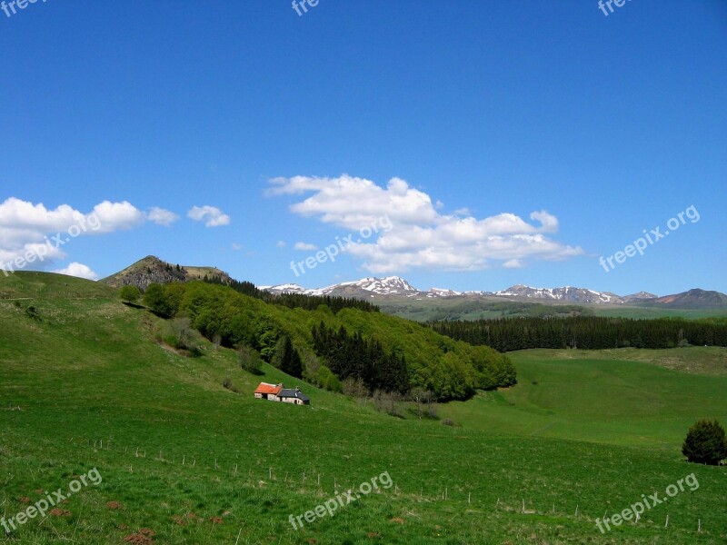 Auvergne France Landscape Free Photos