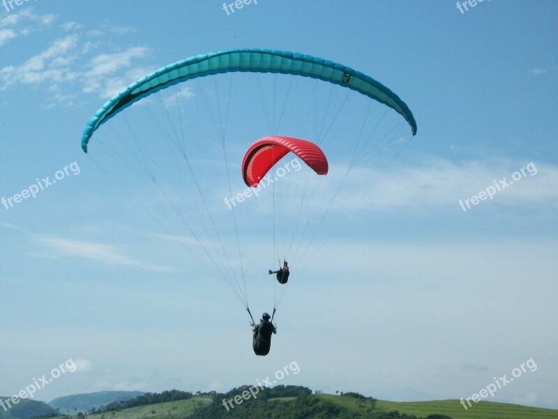 Paragliding Flight Freedom Free Photos