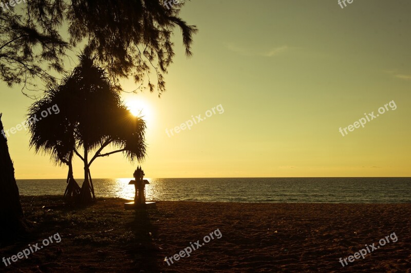 Nature Sea Thailand Beach Solar