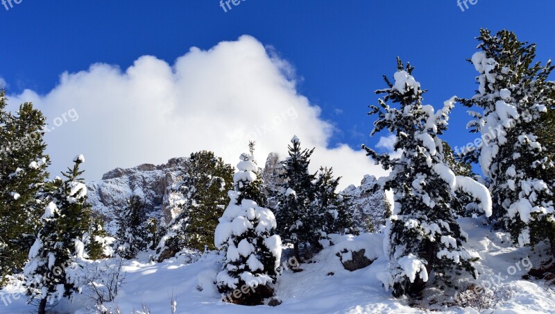 Mountains Alpine Nature Dolomites High Mountains