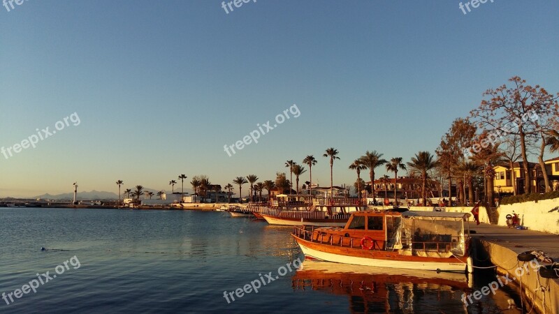 Turkey Side Resort Yachts Palm Trees