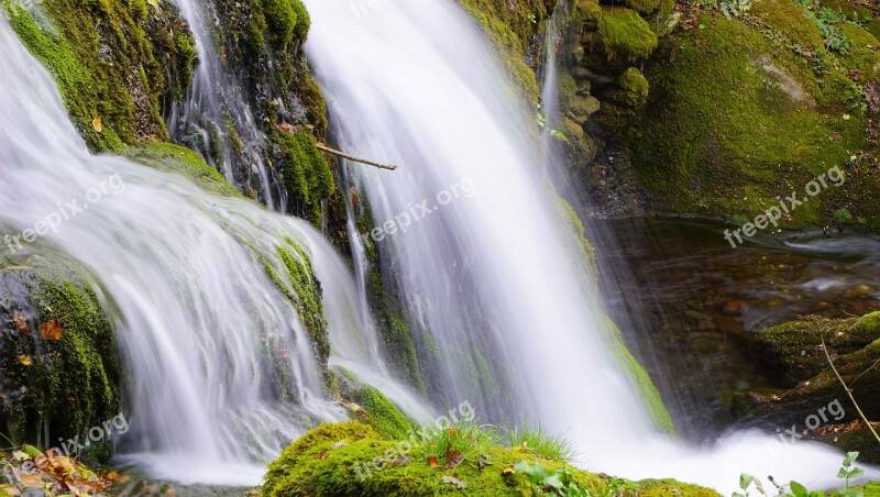 Waterfall River Water Rocks Nature