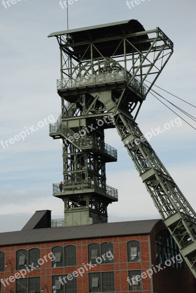 Headframe Bill Mining Carbon Ruhr Area