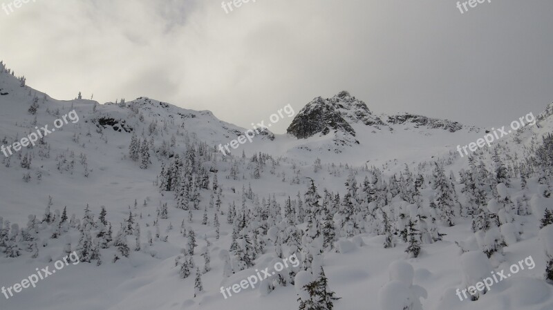 Canada Winter Nature Landscape Heliskiing