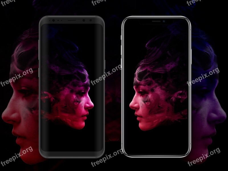 Iphone X Samsung Galaxy S8 Technology Modern Ios