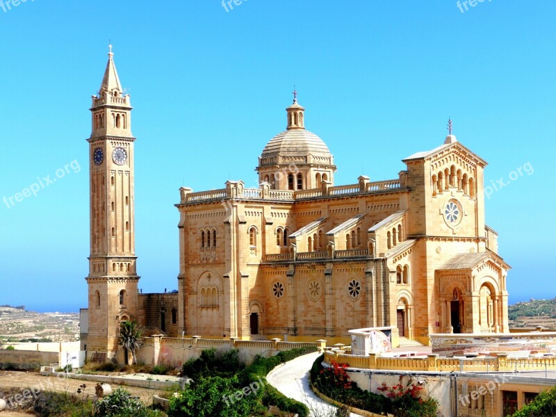 Gozo Church Ta'pinu Maltese Mediterranean