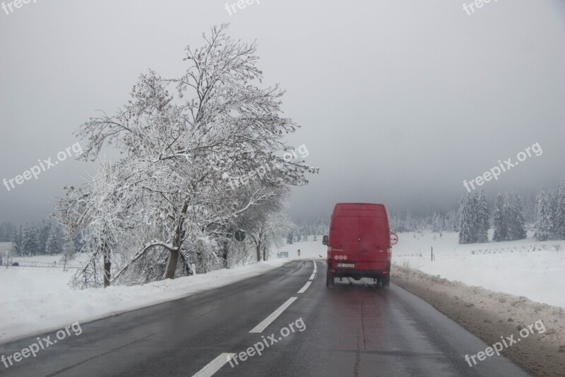 Transylvania Winter Romania Landscape Snow