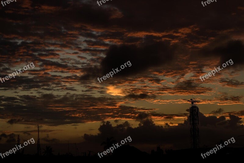 Cloudy Cloud Night Moody Gloomy