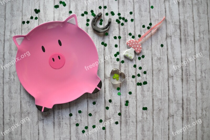 Lucky Pig Luck Piglet Lucky Charm Cute