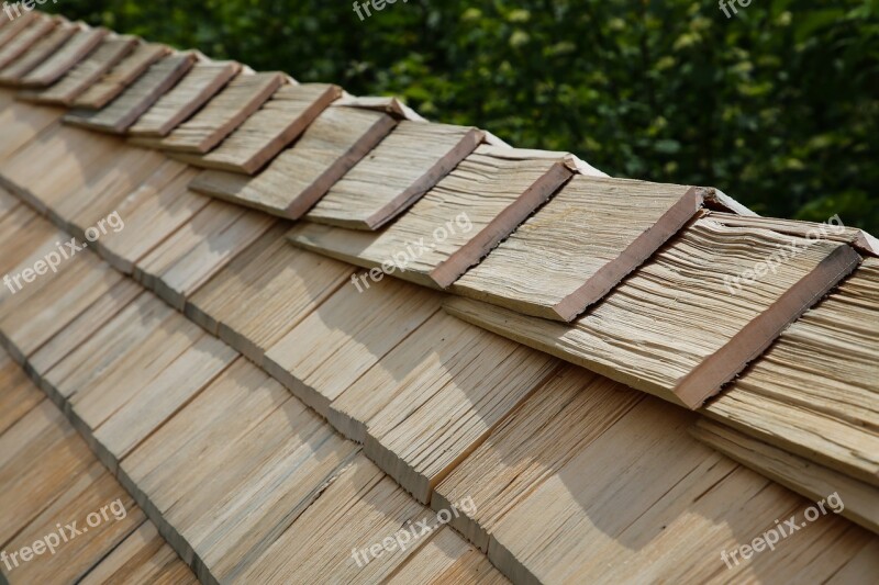 Wood Shingles Shingle Roofing Roof Ridge Craft