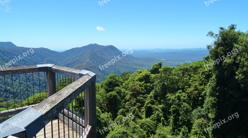 Rain Forest Lookout Vista Forest Plateau