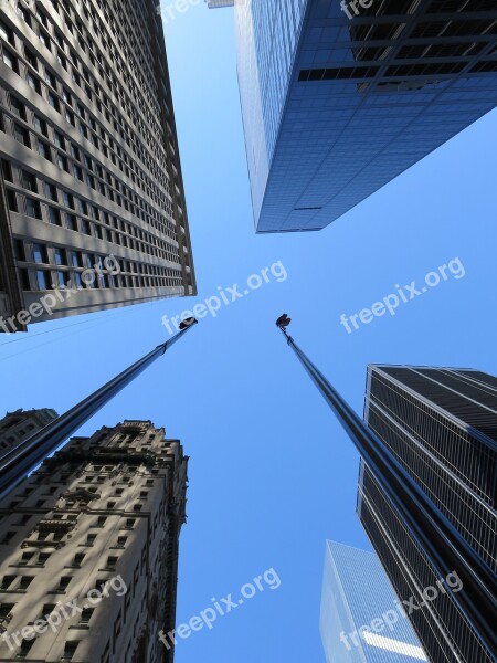 Skyscraper City Manhattan Architecture Building