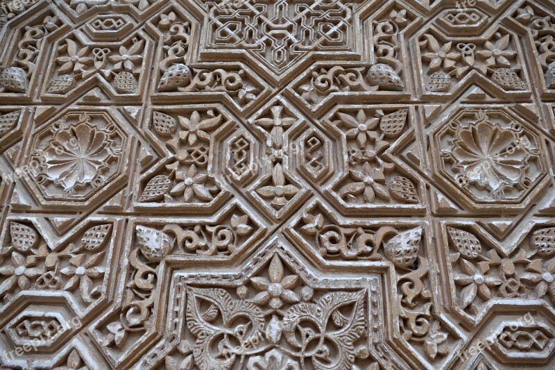 Alhambra Granada Spain Wall Motive