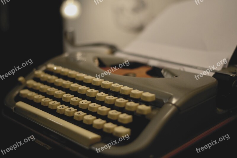 Typewriter Mechanical Retro Write Writer