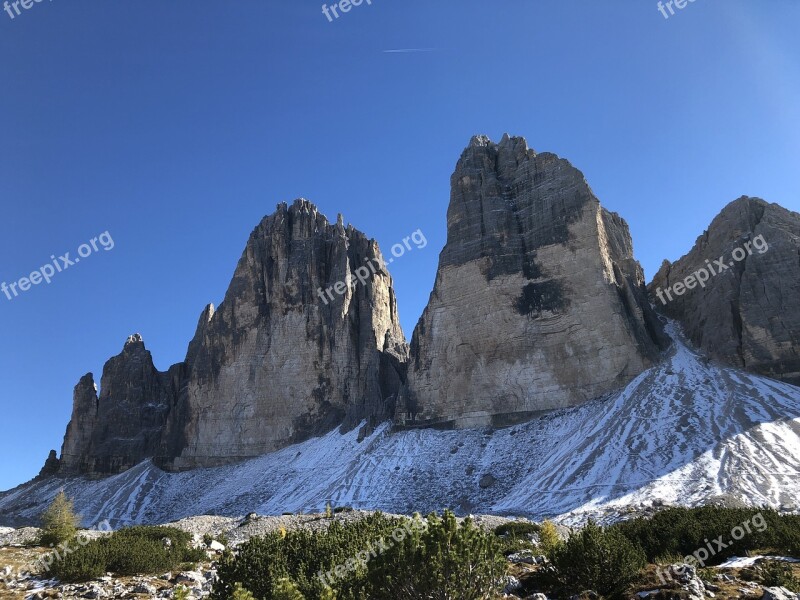 Battlements Alpine Mountains Hiking Landscape