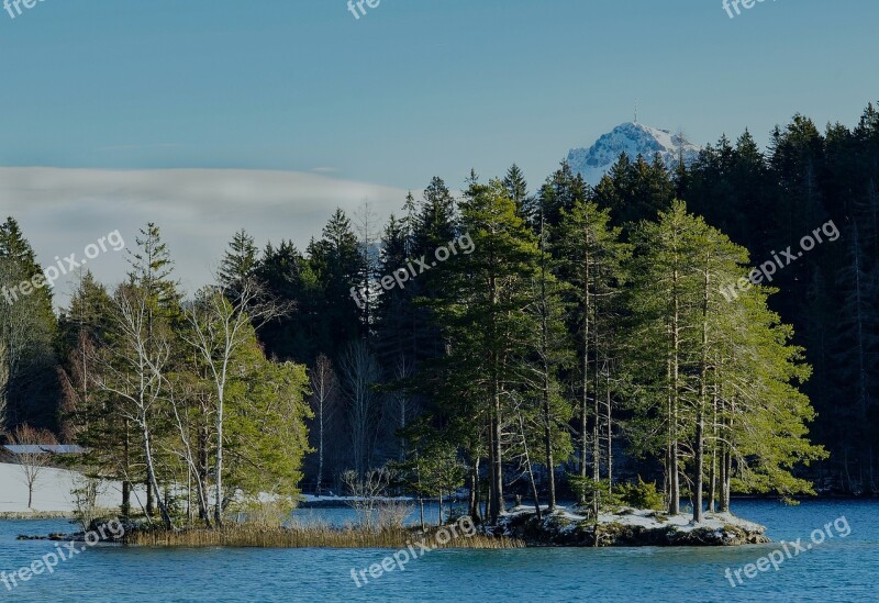 Austria Tyrol Hintersteinersee Lake Winter Water