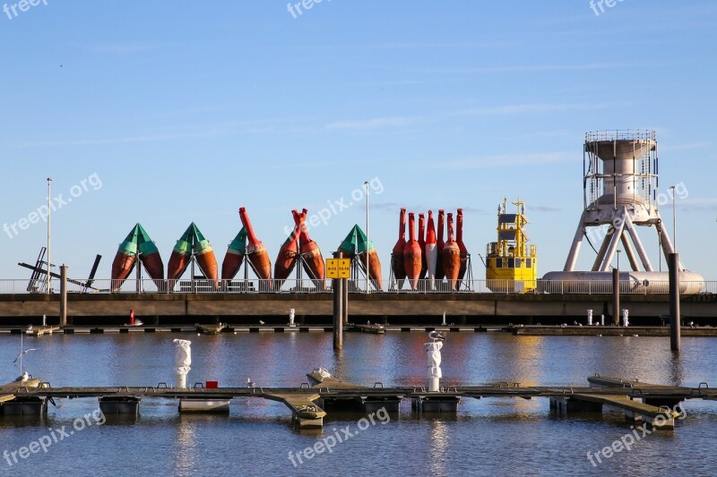 Port Buoys Industry Cuxhaven Free Photos