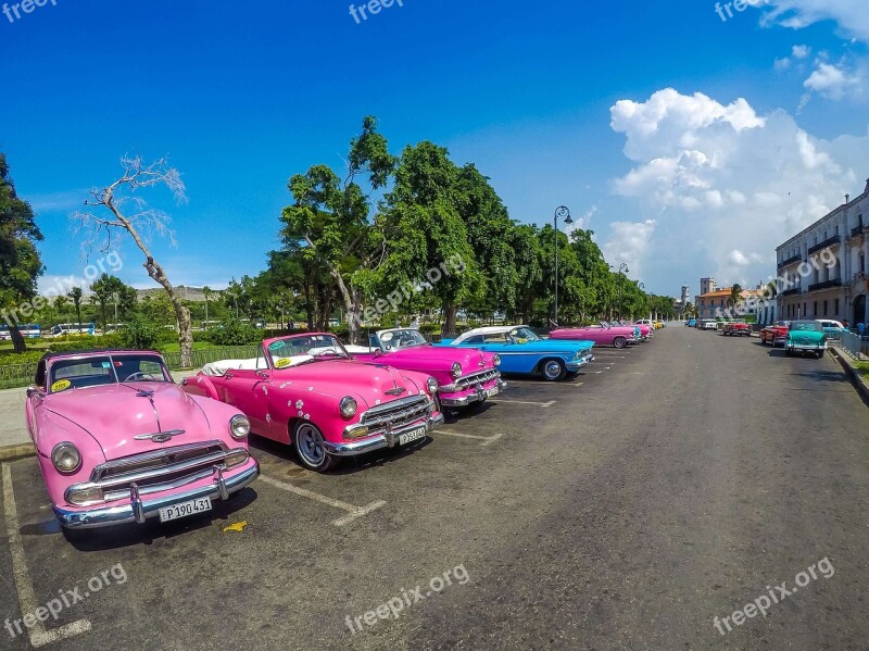 Havana City Car Street Free Photos