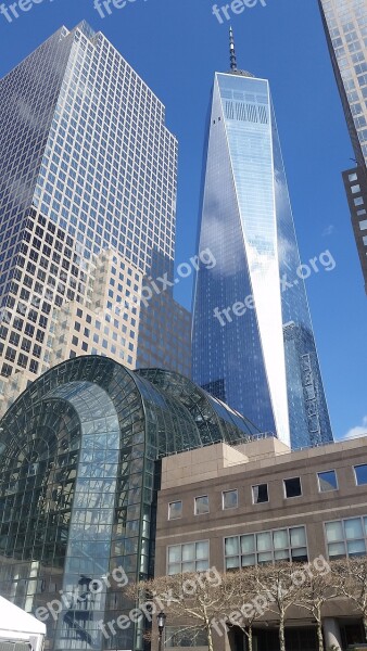 Manhattan Wtc Usa Architecture Nyc