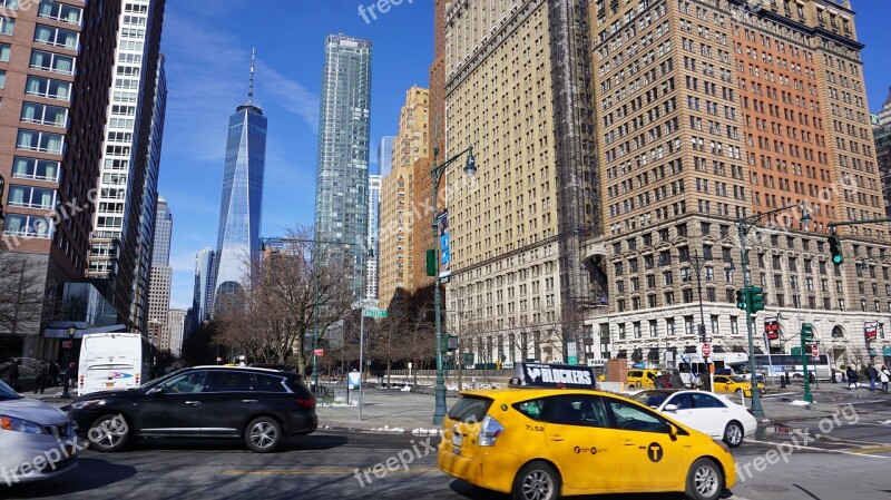 Manhattan Wtc Usa Architecture Nyc