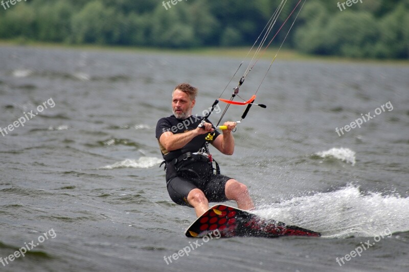 Kitesurfing Water Summer Man Free Photos