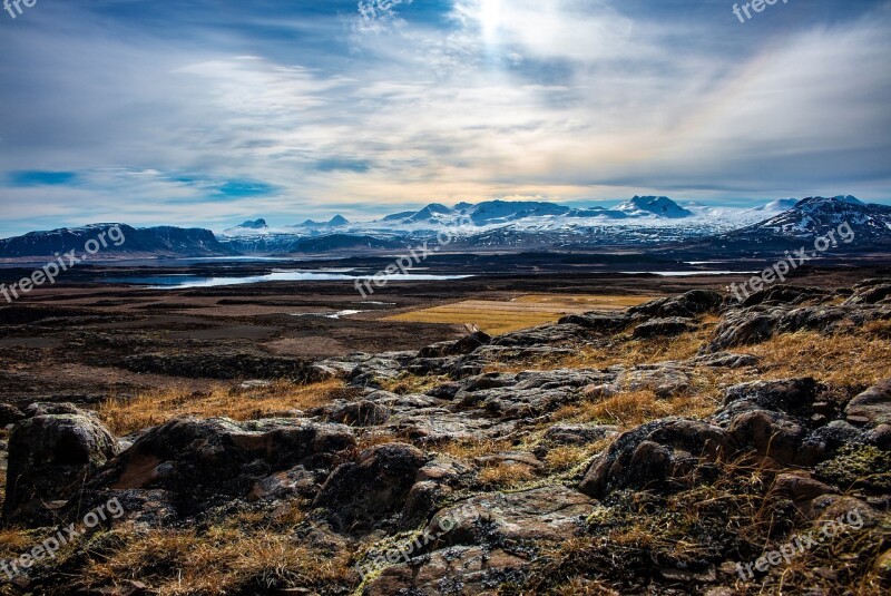 Stykkishólmur Iceland Helgafell Winter Mountains